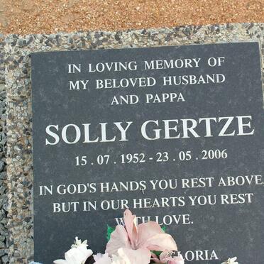GERTZE Solly 1952-2006