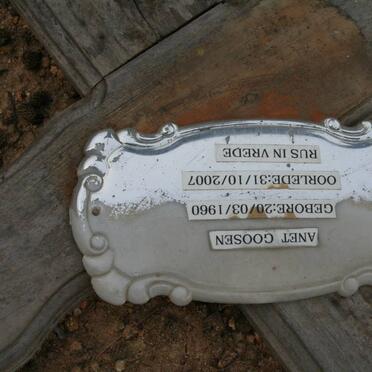 GOOSEN Anet 1960-2007