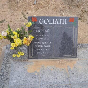 GOLIATH Krisjan 1928-2003