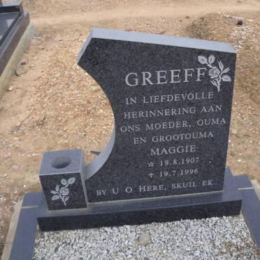 GREEFF Maggie 1907-1996