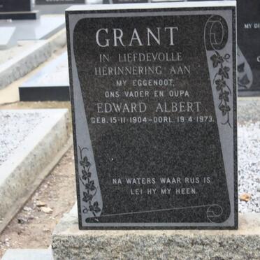 GRANT Edward Albert 1904-1973