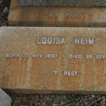 HEIM Louisa 1887-1964