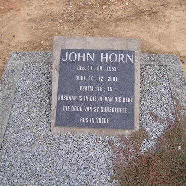 HORN John 1953-2001