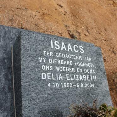 ISAACS Delia Elizabeth 1950-2004