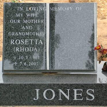 JONES Rosetta 1942-2007