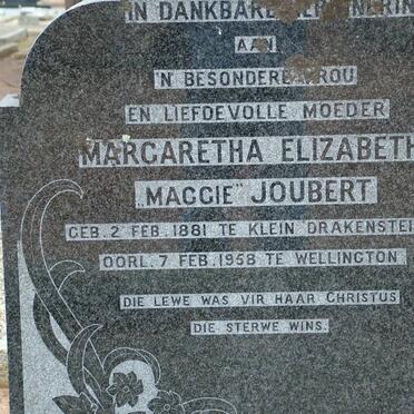 JOUBERT Margaretha Elizabeth 1881-1958