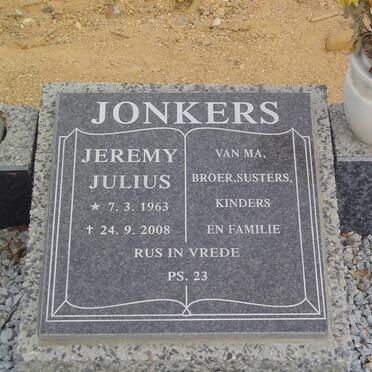 JONKERS Jeremy Julius 1963-2008