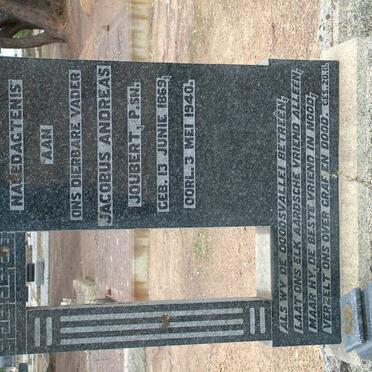 JOUBERT Jacobus Andreas 1869-1940