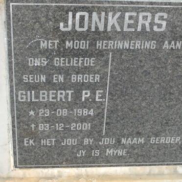 JONKERS Gilbert P.E. 1984-2001
