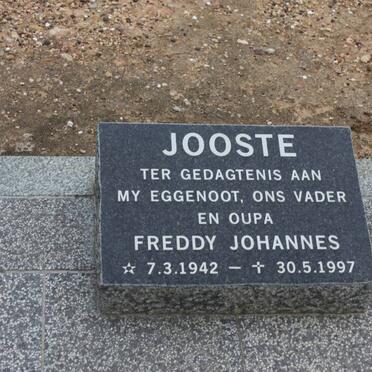 JOOSTE Freddy Johannes 1942-1997