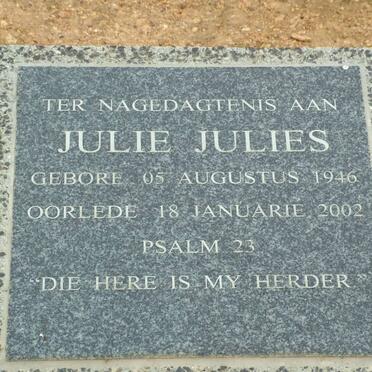 JULIES Julie 1946-2002