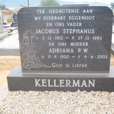 KELLERMAN Jacobus Stephanus 1912-1982 &amp; Adriana P.W. 1920-2002