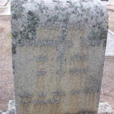 LOUW Johanna C. 1885-1950