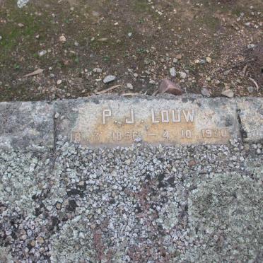 LOUW P.J. 1856-1930