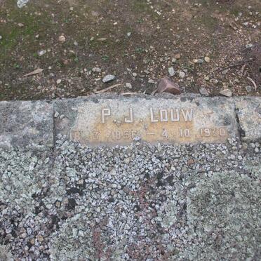 LOUW P.J. 1856-1930