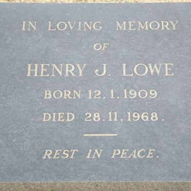 LOWE Henry J. 1909-1968