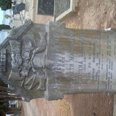 LOMBARD Elizabeth Magdalena Catariena nee SMIT 1857-1928