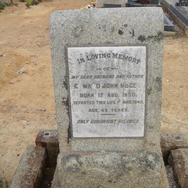 McGEE Edward John 1890-1940