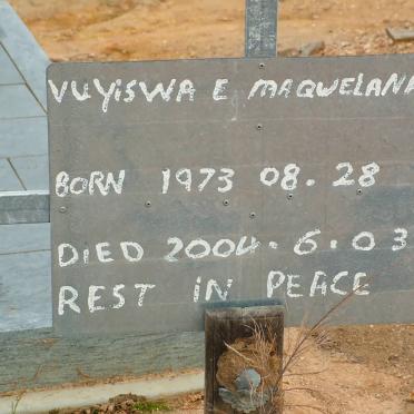 MAQWELANA Vuyiswa E. 1973-2004