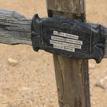 MARINUS Aletta 1916-2007