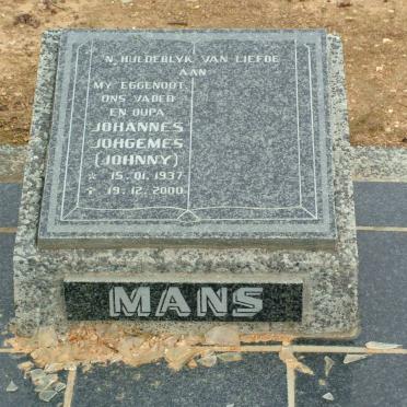 MANS Johannes Johgemes 1937-2000