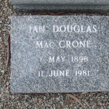 MacCRONE Ian Douglas 1898-1981