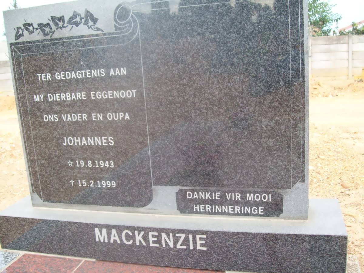 MACKENZIE Johannes 1943-1999