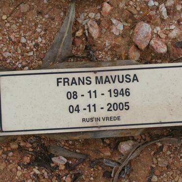 MAVUSA Frans 1946-2005