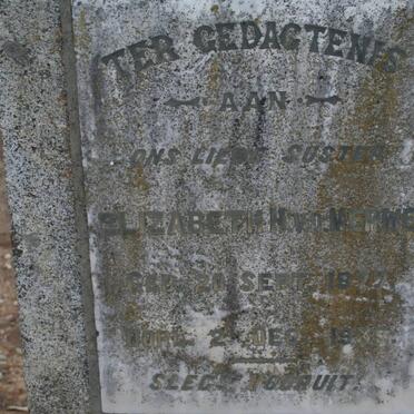 MERWE Elizabeth H., v.d. 1877-1935