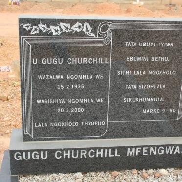 MFENGWANA Gugu Churchill 1935-2000