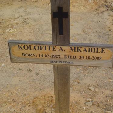 MKABILE Kolofite A. 1927-2008