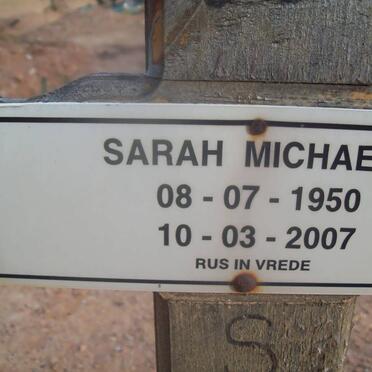MICHAELS Sarah 1950-2007