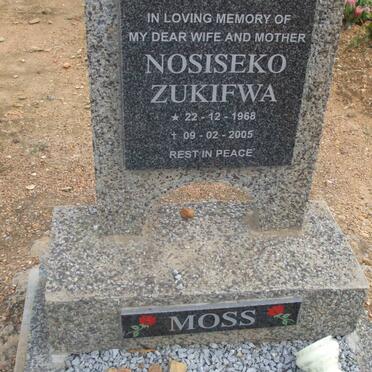 MOSS Nosiseko Zukifwa 1968-2005