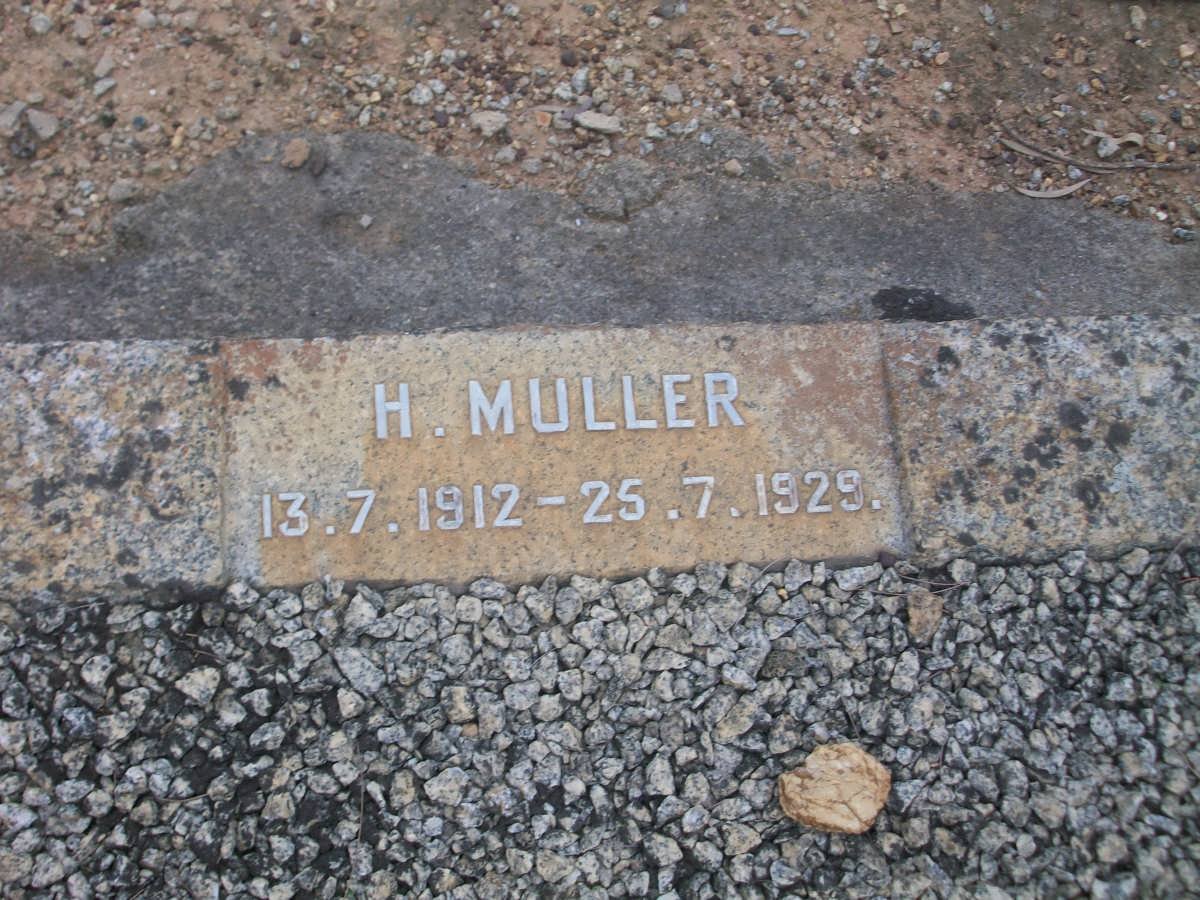 MULLER H. 1912-1929