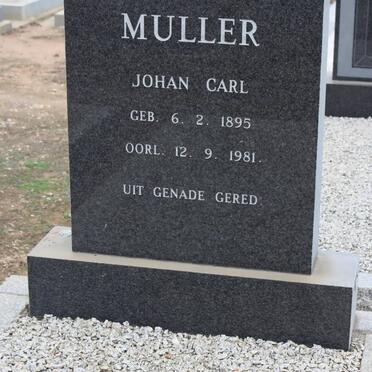 MULLER Johan Carl 1895-1981