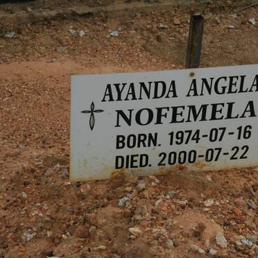 NOFEMELA Ayanda Angelah 1974-2000