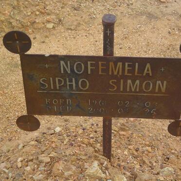 NOFEMELA Sipho Simon 1961-2001