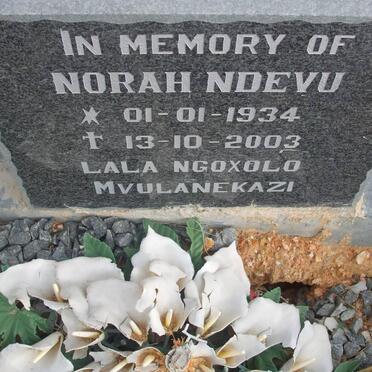 NDEVU Norah 1934-2003