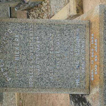 NIEKERK Pieter Eduard, van -1921 &amp; Helena Susanna LE ROUX -1934