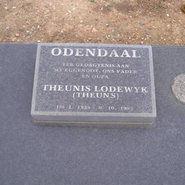 ODENDAAL Theunis Lodewyk 1933-1995