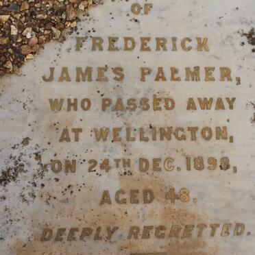 PALMER Frederick James -1898