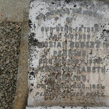 PERKINS Josiah Robert -1939 &amp; Jessie Elizabeth -1951