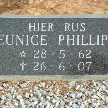 PHILLIPS Eunice 1962-2007