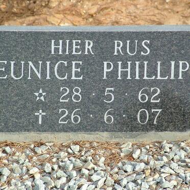 PHILLIPS Eunice 1962-2007
