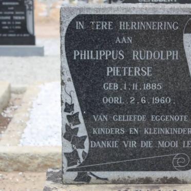 PIETERSE Philppus Rudolph 1885-1960