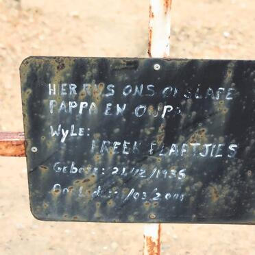 PLAATJIES Freek 1935-2001