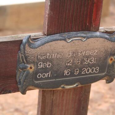 PREEZ Katrina, du 1931-2003