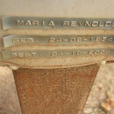REYNOLDS Maria 1934-2004