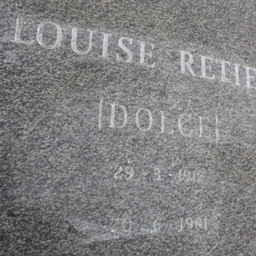 RETIEF Louise nee DOLCE 1912-1981