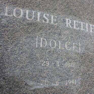 RETIEF Louise nee DOLCE 1912-1981